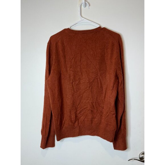 Naadam Rust Cashmere Pullover Sweater Womens M Medium Soft Cozy - Picture 5 of 8